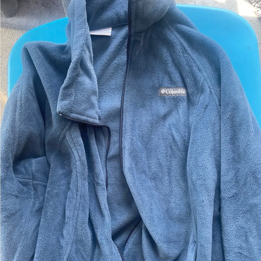 Columbia Soft Blue Fleece Hoodie